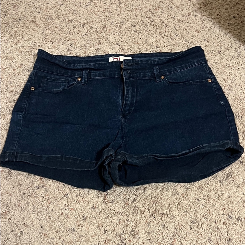 LEI Dark Indigo Jean Shorts